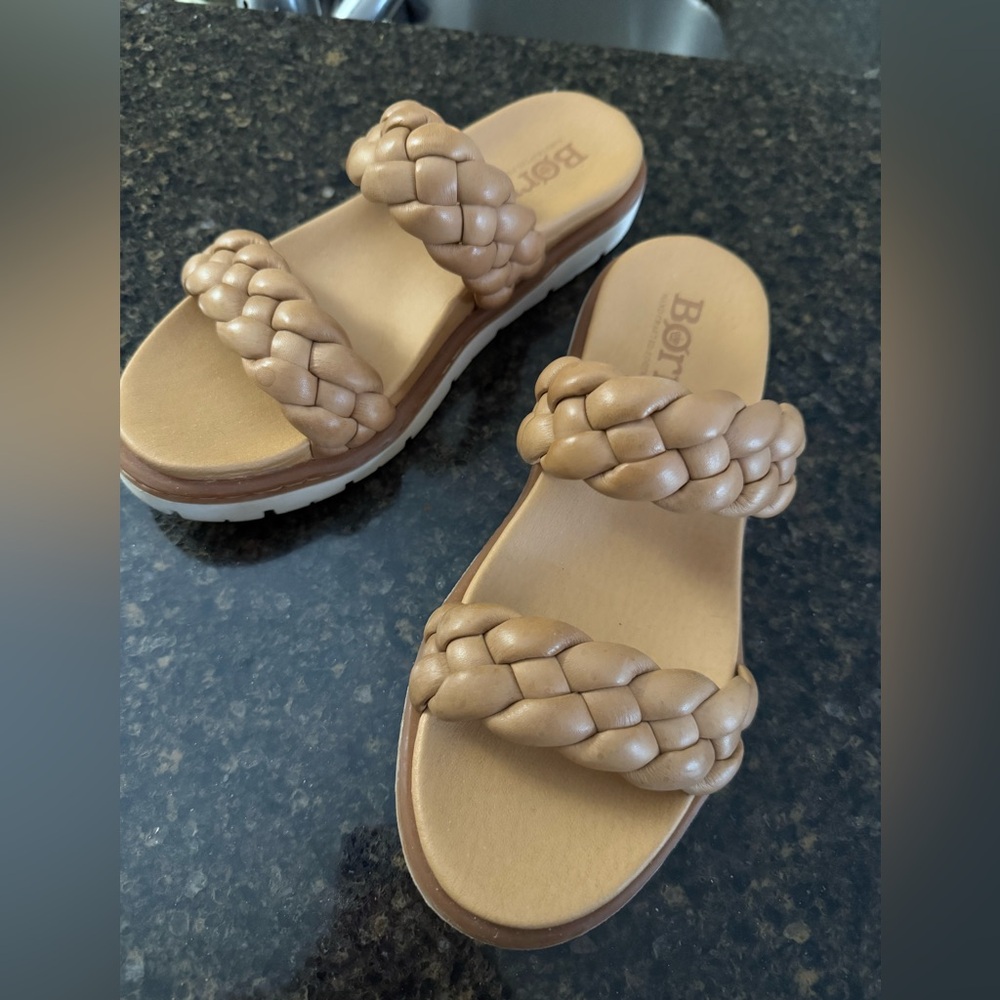 Born Women's Light Brown Braided Sandals